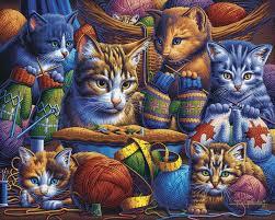 Kittens Knittin’ Mittens – Dowdle Puzzles Jigsaw