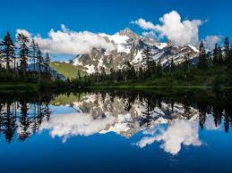 Desenhos de Lake in Mount Baker National Forest Jigsaw uzzle para colorir