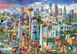 Landmarks, USA Jigsaw Puzzle