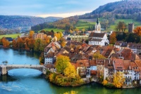 Desenhos de Laufenburg Old Town, Switzerland Jigsaw Puzzle para colorir