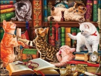 Library Kittens Jigsaw Puzzle