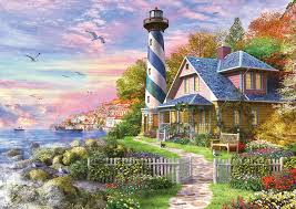 Lighthouse at Rock Bay Jigsaw Puzzle