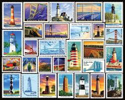 Desenhos de Lighthouses and Bridges Stamps Jigsaw Puzzle para colorir