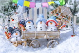 Desenhos de Little Snowmen Jigsaw Puzzle para colorir