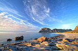 Lofoten sky on the Norway coast Jigsaw Puzzle