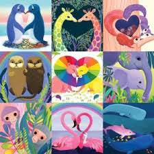 Desenhos de Love in The Wild Jigsaw Puzzle para colorir