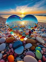 Love Pebbles Beach Jigsaw Puzzle