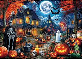 Mansion Halloween Night Jigsaw Puzzle