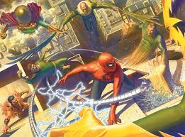 Desenhos de Marvel – Spider-man vs Sinister Six Jigsaw Puzzle para colorir
