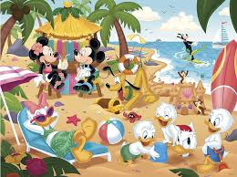 Mickey and Minnie At The Beach