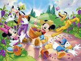 Mickey Picking the Grapes Jigsaw Puzzle