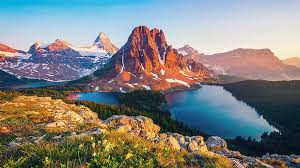 Desenhos de Mount Assiniboine Landscape Jigsaw Puzzle para colorir