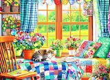 Desenhos de Napping on the quilts Jigsaw Puzzle para colorir