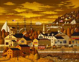 New England Port Scene – Charles Wysocki Puzzles Jigsaw
