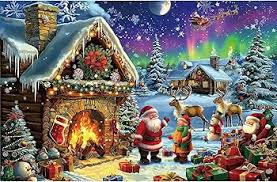 Northern Lights Cabin Jigsaw Puzzle