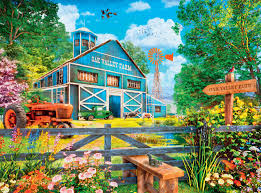 Desenhos de Dominic Davison – Oak Valley Farm Jigsaw Puzzle para colorir