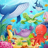 Desenhos de Ocean Pals Jigsaw Puzzle para colorir