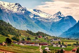 Olden Norway Mountains Scenery jigsaw Puzzle