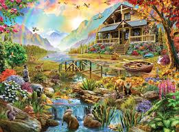 Paradise in The Country Jigsaw Puzzle