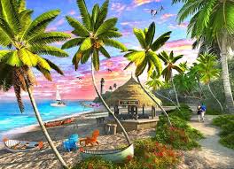 Paradise Sunset Jigsaw Puzzle