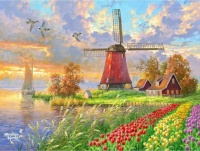 Paradise Tulip Farm Jigsaw Puzzle