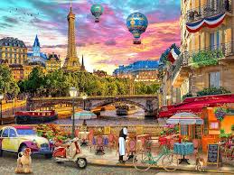 Parisian Sunset Jigsaw Puzzle