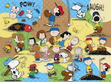 Desenhos de Peanuts Baseball Jigsaw Puzzle para colorir