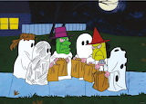 Desenhos de Peanuts Trick or Treat Jigsaw Puzzle para colorir