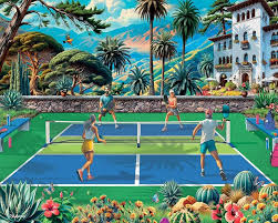 Pickleball Paradise Jigsaw Puzzle