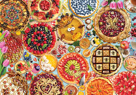 Pies Table Jigsaw Puzzle