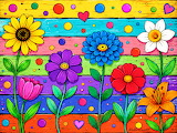 Playful Flowers Jigsaw Puzzle
