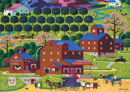 Plum Valley – Charles Wysocki  Puzzles Jigsaw