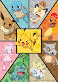 Desenhos de Pokemon – Companions Jigsaw Puzzle para colorir