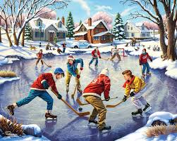 Desenhos de Pond Hockey Jigsaw Puzzle para colorir