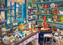 Pottery Studio Sanctuary Jigsaw Puzzle