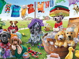 Puppies Playing Jigsaw Puzzle