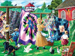 Quilter’s Clothesline Jigsaw Puzzle