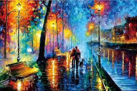 Rainy Night Walk Jigsaw Puzzle