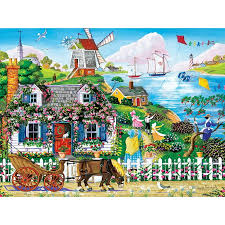 Rambling Rose Cottage Jigsaw Puzzle