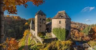 Desenhos de Reinhardstein Castle, Liege, Belgium Jigsaw Puzzle para colorir