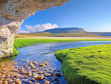 River in Mongolian Steppe Jigsaw Puzzle