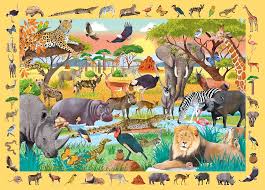 Safari Seek and Find Jigsaw Puzzle