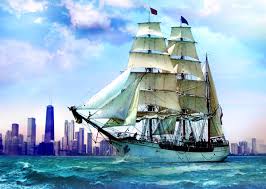 Sailing Towards Chicago Jigsaw Puzzle