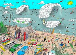 Surfing Beach Jigsaw Puzzle
