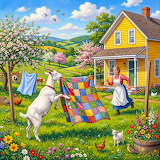 Desenhos de Save the Quilt para colorir