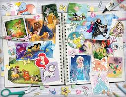 Desenhos de Scrapbooking Disney Jigsaw Puzzle para colorir