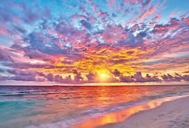 Seaside Sunset Beach Jigsaw Puzzle
