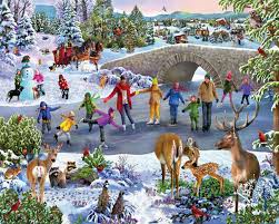 Skating Pond Jigsaw Puzzle