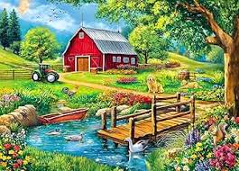 Spring Farm Jigsaw Puzzle