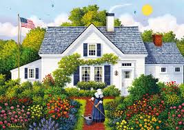 Spring Flowers Garden – Charles Wysocki Puzzles Jigsaw
